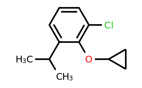 CAS 1243442-74-1 | 1-Chloro-2-cyclopropoxy-3-(propan-2-YL)benzene