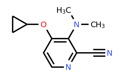 CAS 1243442-77-4 | 4-Cyclopropoxy-3-(dimethylamino)picolinonitrile