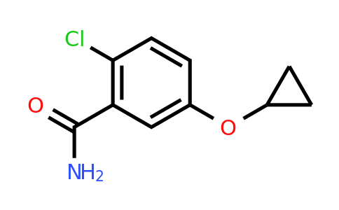 CAS 1243442-81-0 | 2-Chloro-5-cyclopropoxybenzamide