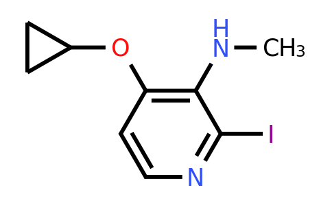 CAS 1243442-84-3 | 4-Cyclopropoxy-2-iodo-N-methylpyridin-3-amine