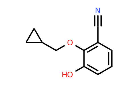 CAS 1243442-87-6 | 2-(Cyclopropylmethoxy)-3-hydroxybenzonitrile