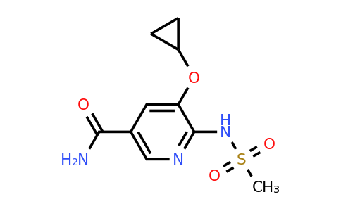 CAS 1243442-89-8 | 5-Cyclopropoxy-6-(methylsulfonamido)nicotinamide