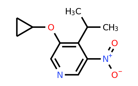CAS 1243442-94-5 | 3-Cyclopropoxy-4-isopropyl-5-nitropyridine