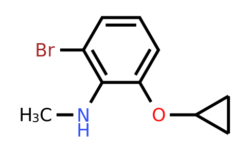 CAS 1243442-96-7 | 2-Bromo-6-cyclopropoxy-N-methylaniline