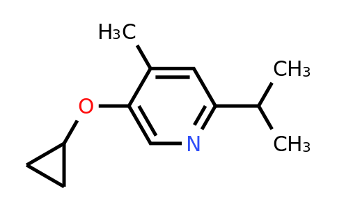 CAS 1243442-97-8 | 5-Cyclopropoxy-2-isopropyl-4-methylpyridine