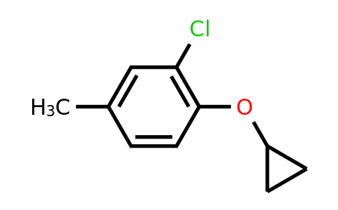CAS 1243442-98-9 | 2-Chloro-1-cyclopropoxy-4-methylbenzene
