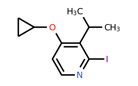 CAS 1243443-02-8 | 4-Cyclopropoxy-2-iodo-3-(propan-2-YL)pyridine