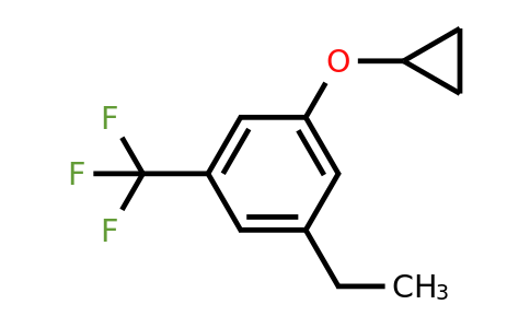 CAS 1243443-07-3 | 1-Cyclopropoxy-3-ethyl-5-(trifluoromethyl)benzene