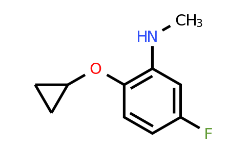 CAS 1243443-09-5 | 2-Cyclopropoxy-5-fluoro-N-methylaniline