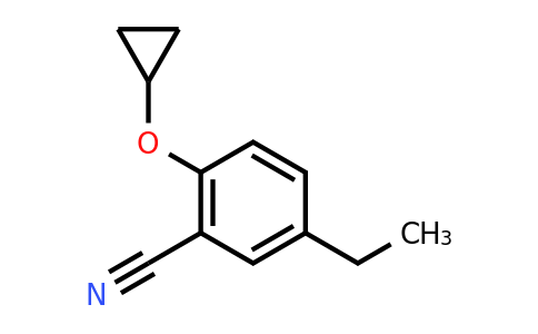 CAS 1243443-10-8 | 2-Cyclopropoxy-5-ethylbenzonitrile