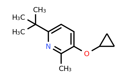CAS 1243443-11-9 | 6-Tert-butyl-3-cyclopropoxy-2-methylpyridine