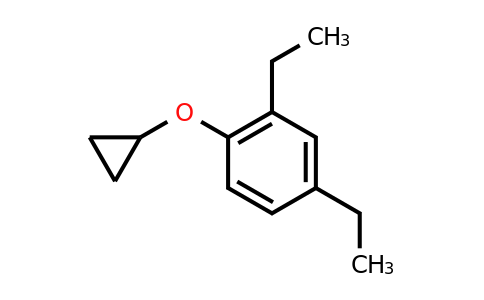 CAS 1243443-20-0 | 1-Cyclopropoxy-2,4-diethylbenzene