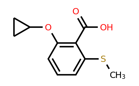 CAS 1243443-24-4 | 2-Cyclopropoxy-6-(methylthio)benzoic acid