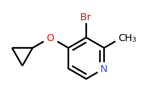 CAS 1243443-26-6 | 3-Bromo-4-cyclopropoxy-2-methylpyridine