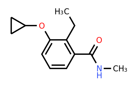 CAS 1243443-29-9 | 3-Cyclopropoxy-2-ethyl-N-methylbenzamide