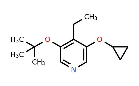 CAS 1243443-36-8 | 3-Tert-butoxy-5-cyclopropoxy-4-ethylpyridine
