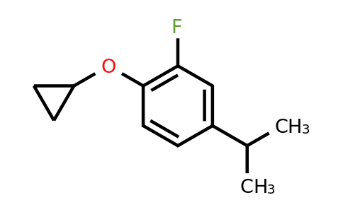CAS 1243443-37-9 | 1-Cyclopropoxy-2-fluoro-4-(propan-2-YL)benzene