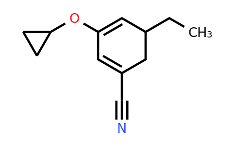 CAS 1243443-40-4 | 3-Cyclopropoxy-5-ethylcyclohexa-1,3-dienecarbonitrile