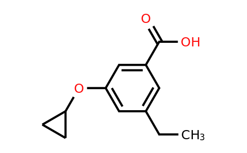 CAS 1243443-44-8 | 3-Cyclopropoxy-5-ethylbenzoic acid