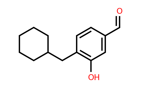 CAS 1243443-45-9 | 4-(Cyclohexylmethyl)-3-hydroxybenzaldehyde