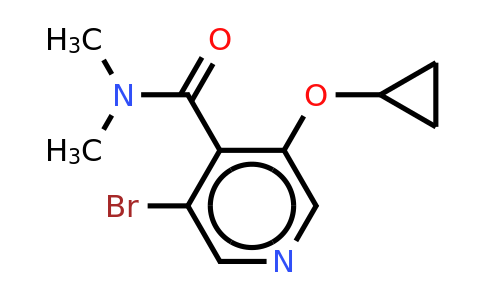 CAS 1243443-52-8 | 3-Bromo-5-cyclopropoxy-N,n-dimethylisonicotinamide