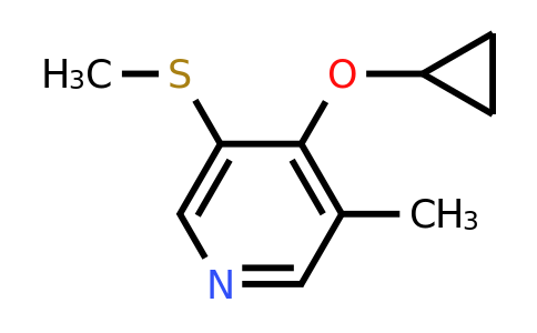 CAS 1243443-57-3 | 4-Cyclopropoxy-3-methyl-5-(methylsulfanyl)pyridine