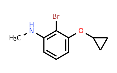 CAS 1243443-63-1 | 2-Bromo-3-cyclopropoxy-N-methylaniline