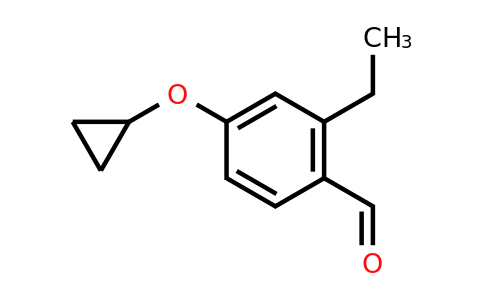 CAS 1243443-65-3 | 4-Cyclopropoxy-2-ethylbenzaldehyde
