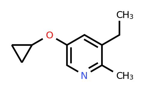 CAS 1243443-72-2 | 5-Cyclopropoxy-3-ethyl-2-methylpyridine