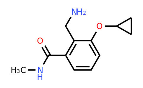 CAS 1243443-74-4 | 2-(Aminomethyl)-3-cyclopropoxy-N-methylbenzamide
