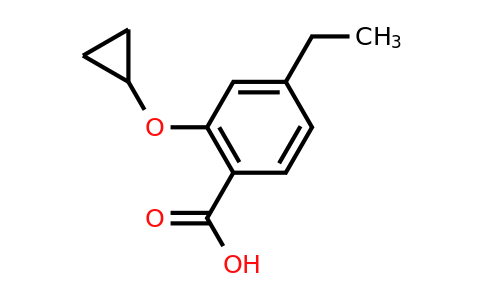 CAS 1243443-80-2 | 2-Cyclopropoxy-4-ethylbenzoic acid