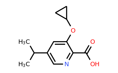 CAS 1243443-84-6 | 3-Cyclopropoxy-5-isopropylpicolinic acid