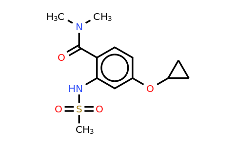 CAS 1243443-85-7 | 4-Cyclopropoxy-N,n-dimethyl-2-(methylsulfonamido)benzamide
