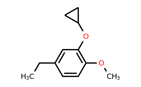 CAS 1243443-86-8 | 2-Cyclopropoxy-4-ethyl-1-methoxybenzene