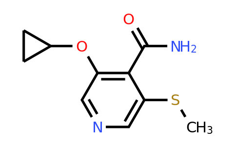 CAS 1243443-89-1 | 3-Cyclopropoxy-5-(methylthio)isonicotinamide