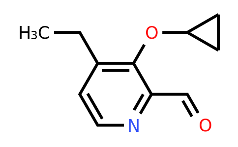 CAS 1243443-90-4 | 3-Cyclopropoxy-4-ethylpicolinaldehyde