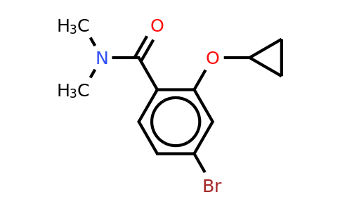 CAS 1243443-91-5 | 4-Bromo-2-cyclopropoxy-N,n-dimethylbenzamide