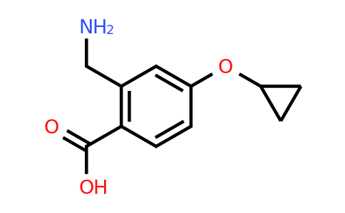 CAS 1243443-92-6 | 2-(Aminomethyl)-4-cyclopropoxybenzoic acid
