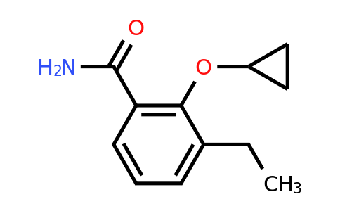 CAS 1243443-95-9 | 2-Cyclopropoxy-3-ethylbenzamide