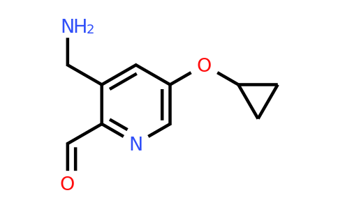 CAS 1243443-96-0 | 3-(Aminomethyl)-5-cyclopropoxypicolinaldehyde