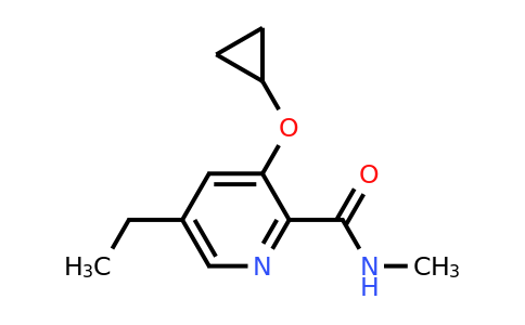 CAS 1243443-97-1 | 3-Cyclopropoxy-5-ethyl-N-methylpicolinamide