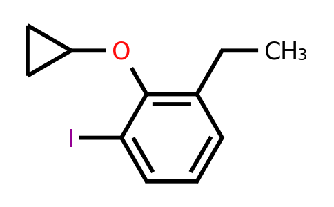 CAS 1243443-99-3 | 2-Cyclopropoxy-1-ethyl-3-iodobenzene