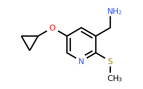 CAS 1243444-00-9 | (5-Cyclopropoxy-2-(methylthio)pyridin-3-YL)methanamine