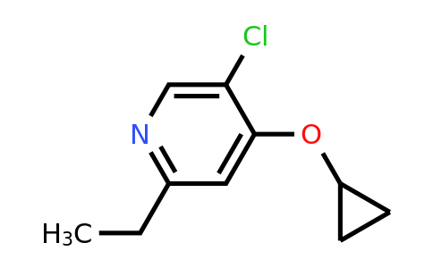 CAS 1243444-01-0 | 5-Chloro-4-cyclopropoxy-2-ethylpyridine
