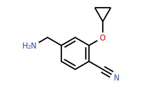 CAS 1243444-05-4 | 4-(Aminomethyl)-2-cyclopropoxybenzonitrile