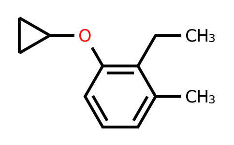 CAS 1243444-06-5 | 1-Cyclopropoxy-2-ethyl-3-methylbenzene