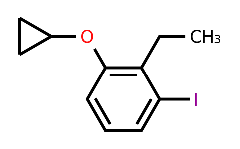 CAS 1243444-09-8 | 1-Cyclopropoxy-2-ethyl-3-iodobenzene