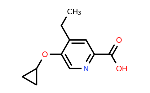 CAS 1243444-15-6 | 5-Cyclopropoxy-4-ethylpicolinic acid