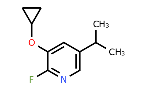 CAS 1243444-16-7 | 3-Cyclopropoxy-2-fluoro-5-(propan-2-YL)pyridine