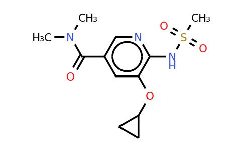 CAS 1243444-25-8 | 5-Cyclopropoxy-N,n-dimethyl-6-(methylsulfonamido)nicotinamide
